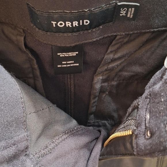 Torrid Black Faux Leather Pants - Picture 3 of 3